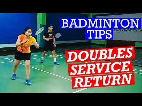 HOW TO RETURN SERVICE IN BADMINTON DOUBLES #badminton #badmintoncoachkennie #doubles #servicereturn