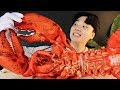 ASMR MUKBANG 대왕 랍스터 5KG 먹방! 제일 큰 사이즈 , 대왕 새우 과 GIANT KING LOBSTER 5KG  EATING SOUND  عملاق جمبري Tôm