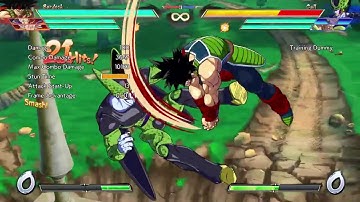 Dragon Ball FighteZ 1.23 Bardock Avanced Combos (2H,jH - 5L loops and rejumps)