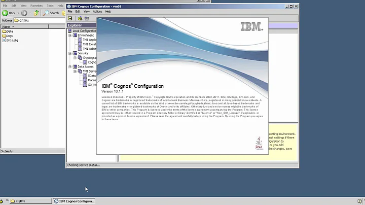 TM1 Version 10.1.1 New Server Setup