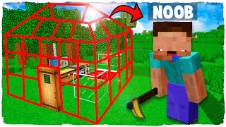 👉 MINECRAFT - NOOB VS CASA INVISIBLE CON ELTROLLINO