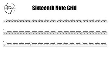 Sixteenth Note Grid