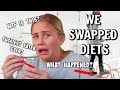 24 HOUR DIET SWAP CHALLENGE - I LITERALLY can't deal - *repost*