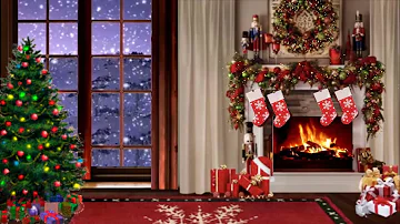 Heavenly Christmas Ambience, Fireplace Sounds, Relaxing Christmas Classic Music - 4 Hours Relaxing