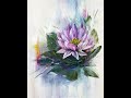 Lotus, Easy Painting, Floral, Acrylic Painting, Abstract Background / Einfach Malen, V451