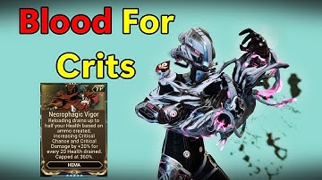 NEW Necrophagic Vigor Hema Augment - Side By Side Comparison! (Warframe)