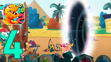 Dino Bash 2: Gameplay Walkthrough Part 4 - Black Hole! (iOS, Android)
