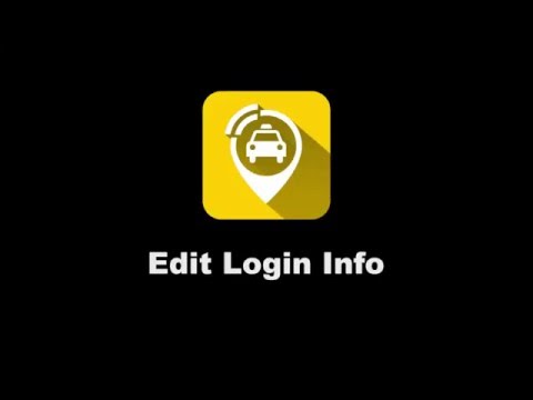 TaxiTapp Tutorials | Dispatch System - Edit Login Info