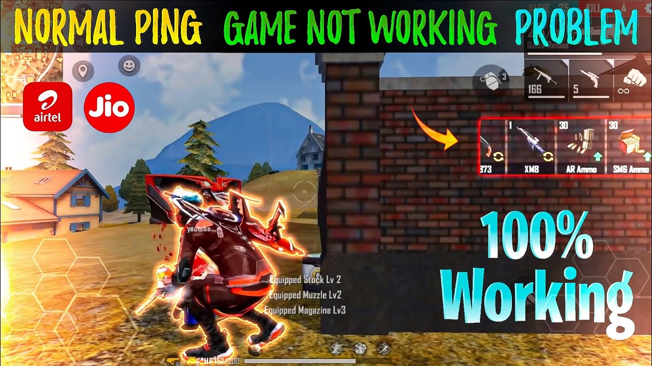 ping normal game not working problem Solution #free fire network problem