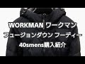 【ワークマン購入】洗えるフュージョンダウンフーディー 40sメンズ購入紹介