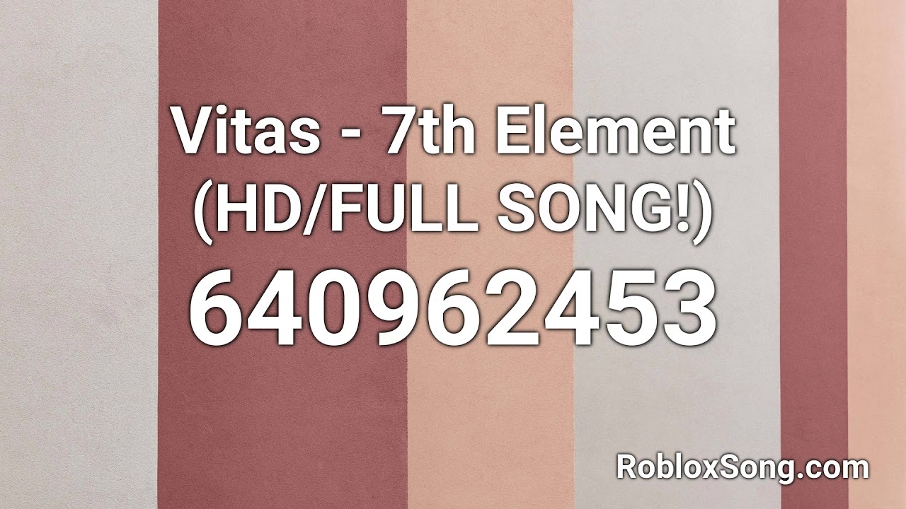 Vitas 7th Element Roblox Id
