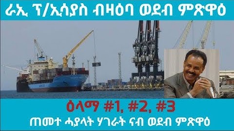 ራኢ ፕ/ኢሳያስ ብዛዕባ ወደብ ምጽዋዕ - ጠመተ ሓያላት ሃገራት ናብ ወደብ ምጽዋዕ @kerkebet123 