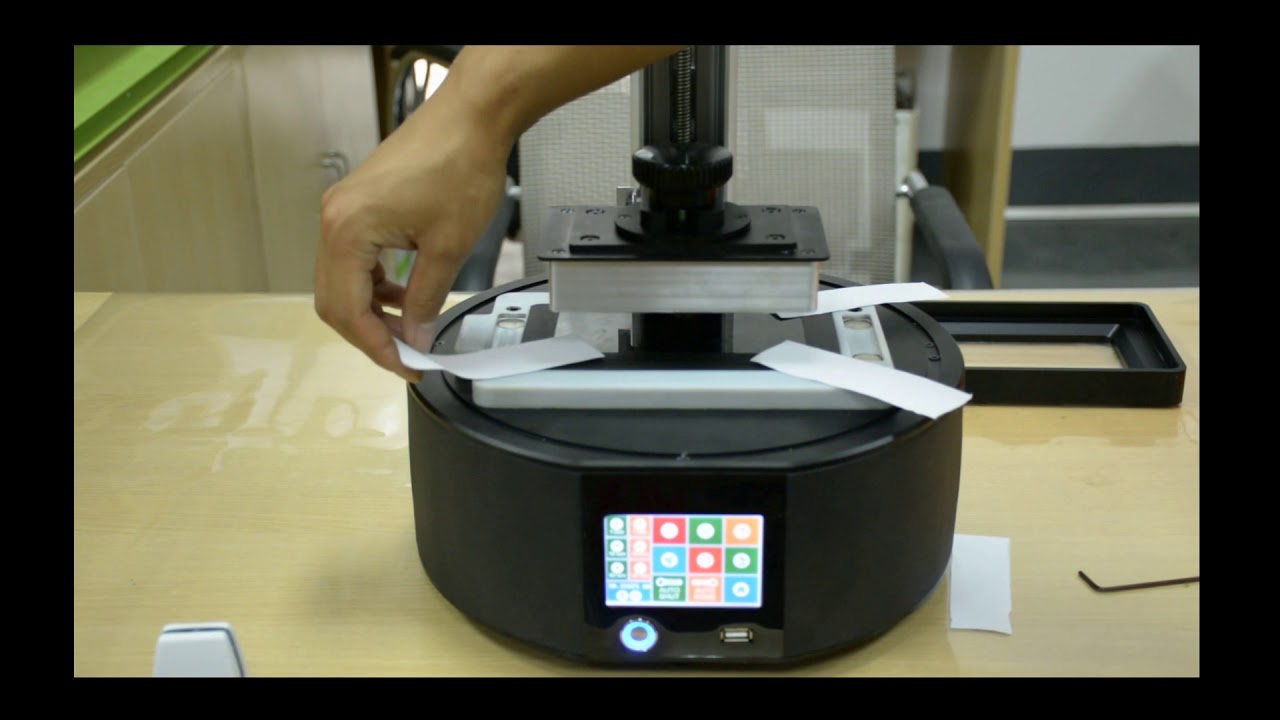 6inch 72w led array 3d printer LD-180S leveling video - YouTube