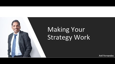 Making your strategy work