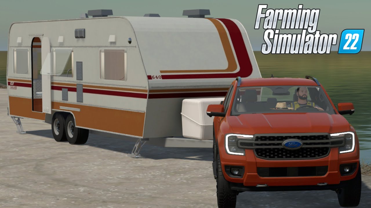 FS25 - CAMPER TRAILER and Ford Ranger - NEW CAR MOD for Farming ...