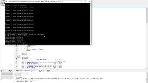 Suma, Resta, Multiplicación y Transpuesta de Matrices en C++