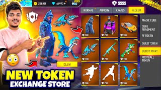 Free Fire New Token Exchange Store I Got All Rare Bundles,Emotes😍😱 From New Store -Garena FreeFire