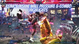Tekken 8 | Reina's Insane Wall Pressure \& Combo Highlights..!!
