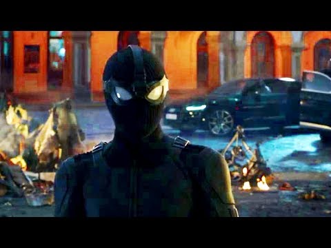 スパイダーマンが黒のスーツ 新たなるステージへ 映画 スパイダーマン ファー フロム ホーム 特報 Youtube