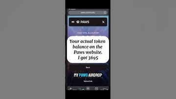 paws allocation checker | paws token allocation | paws airdrop snapshot #pawsairdropclaim