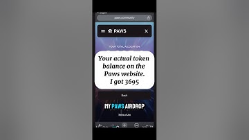 paws allocation checker | paws token allocation | paws airdrop snapshot #pawsairdropclaim