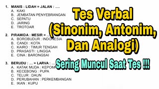 Verbal Ability Test (Synonyms, Antonyms, & Analogies). Guaranteed to Pass