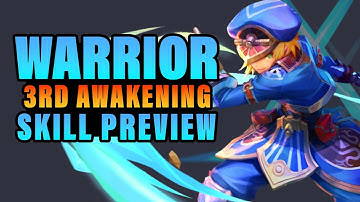 WARRIOR 3RD AWAKENING SKILLS PREVIEW | Dragon Nest Korea( December Patch 2022)