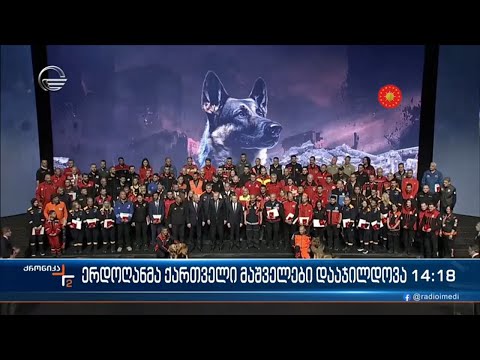 თურქეთის პრეზიდენტმა ქართველი მაშველები დააჯილდოვა