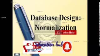 DBMS Normalization in One Lecture