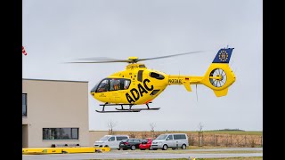 ADAC Luftrettung | Landung Christoph 65 | Airbus EC135 | D-HBYA | Flugplatz Dinkelsbühl Sinbronn