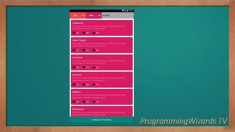 Android S12E4 : SortedList - Multi-property Sort of RecyclerView