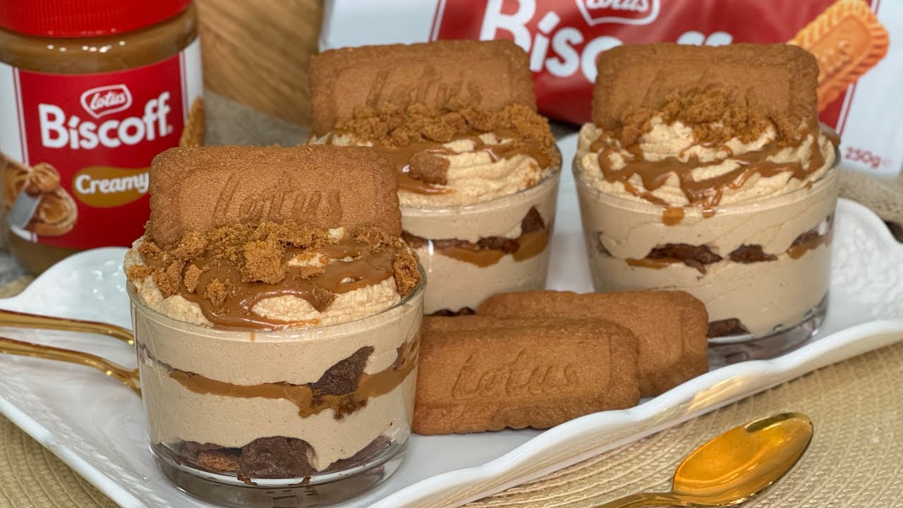 Torta Lotus Biscoff al bicchiere 