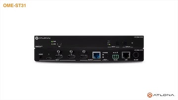 Modern AV Collaboration OMEGA OME-ST31 HDMI & USB-C Switcher - Support HDR 4K Downscaling to 1080p
