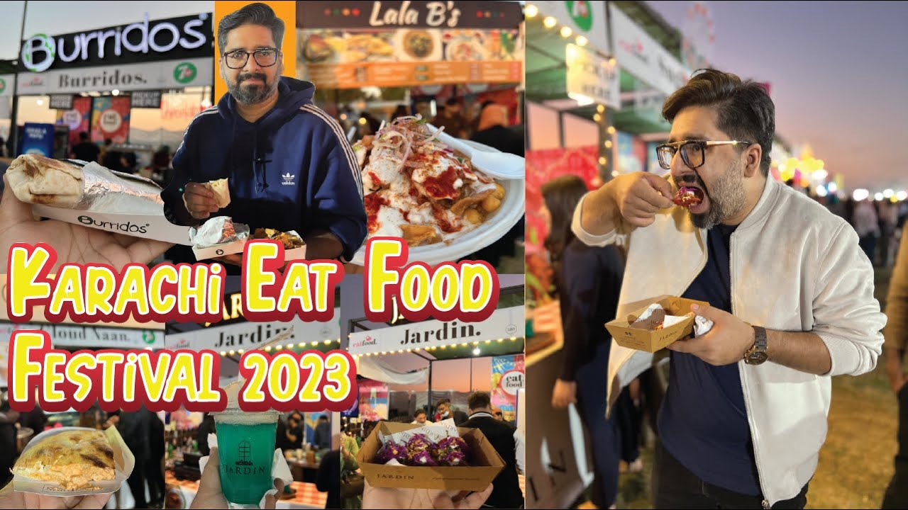 DHA Food Street Restaurants at Karachi Eat Food Festival 2023 Part 1 YouTube