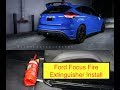 Fire Extinguisher into Ford Focus