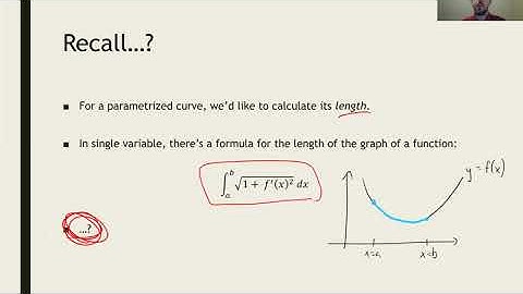 Math 2374 Lecture 11A: Arc length