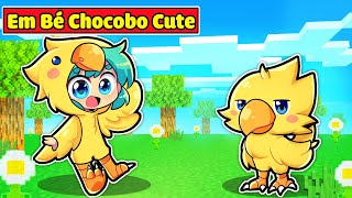 YUMMIE EM BÉ GÀ CHOCOBO ĐƯỢC HIHA NHẬN NUÔI TRONG MINECRAFT*GÀ CHOCOBO YUMMIE CUTE 😍🐥🐣