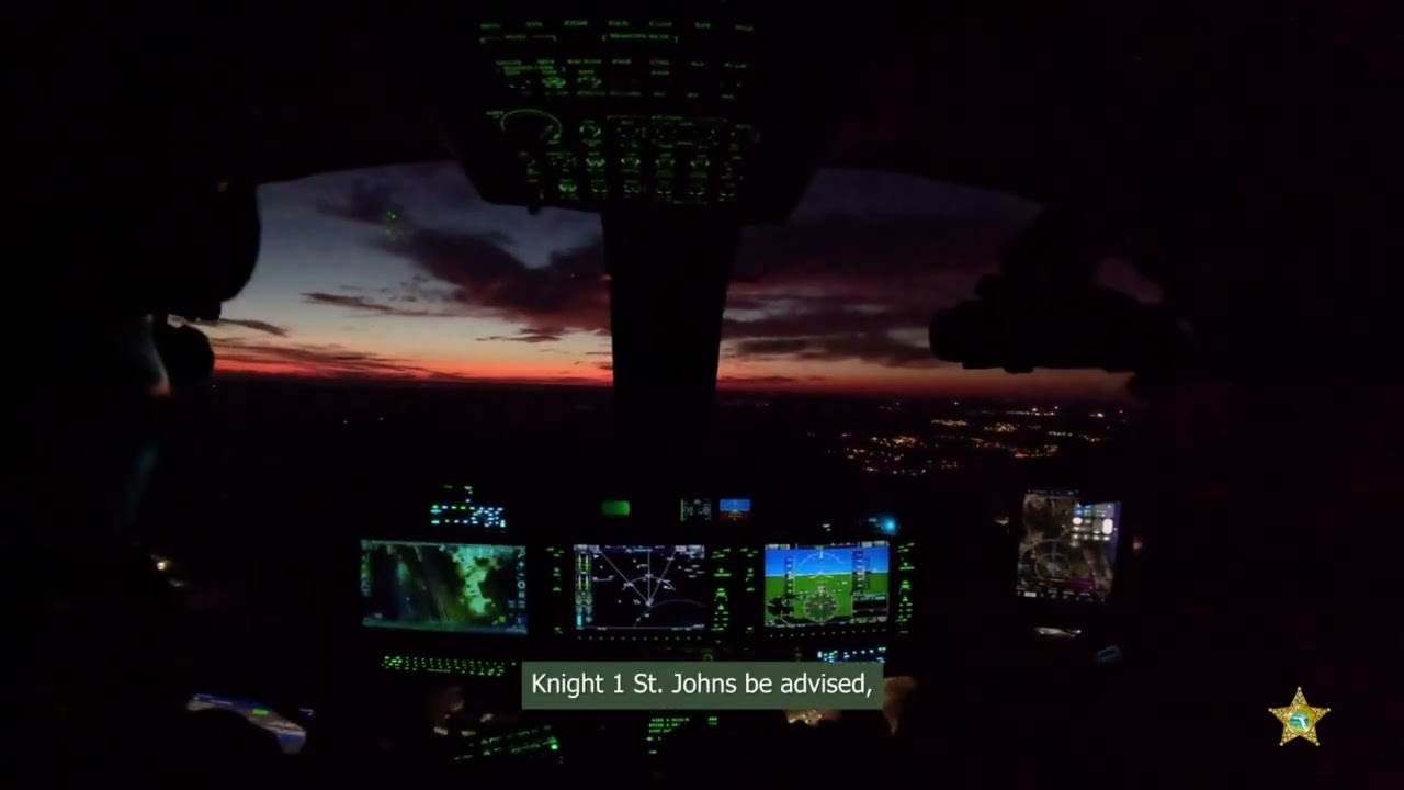 Авиационное подразделение шерифа округа Сент-Джонс заметило Санта-Клауса над округом Сент-Джонс.