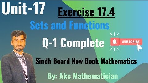 Exercise 17.4| Question-1 Complete Important Exam Board 📚 Venn diagram| Class 10th| Sets & Functions