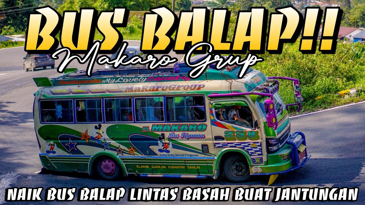 NAIK BUS PALING BALAP DI LINTASAN!! TRIP PENUH SENSASI BERSAMA MAKARO 258 || ASIK BALAPAN