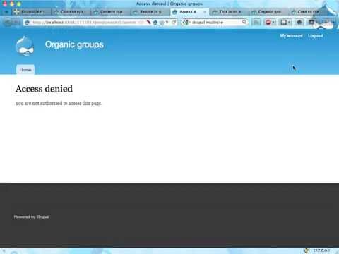 D7 Organic Groups pt 2 - Basic Setup