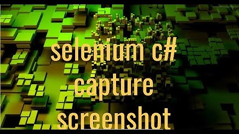Capturing browser screenshots using Selenium with C#