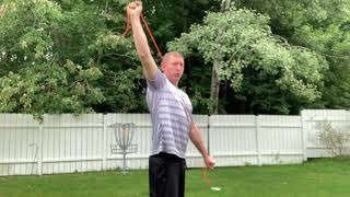 Quick disc golf warm up with a band