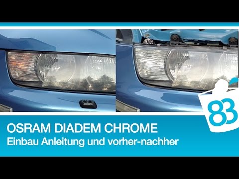 OSRAM DIADEM Chrome Einbau Anleitung und erster Eindruck vorher nachher Vergleich