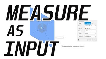 Fusion 360 - Measure as Input