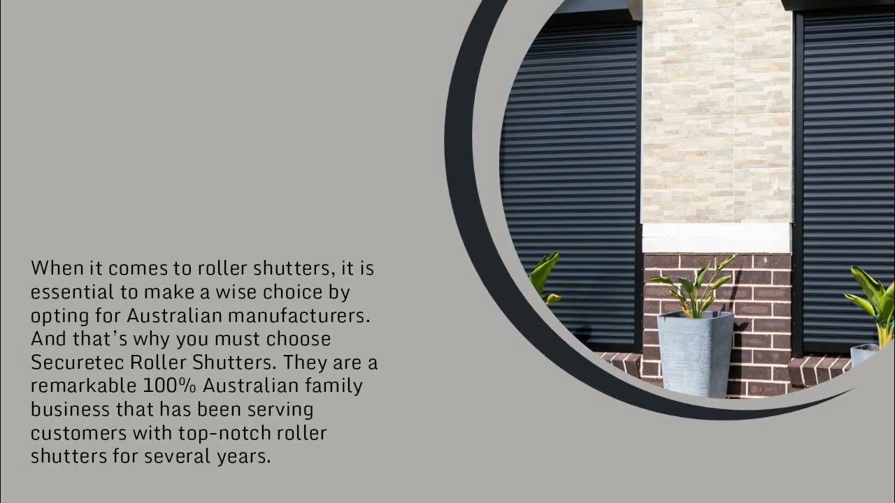 Securetec roller shutters  Repair in Melbourne