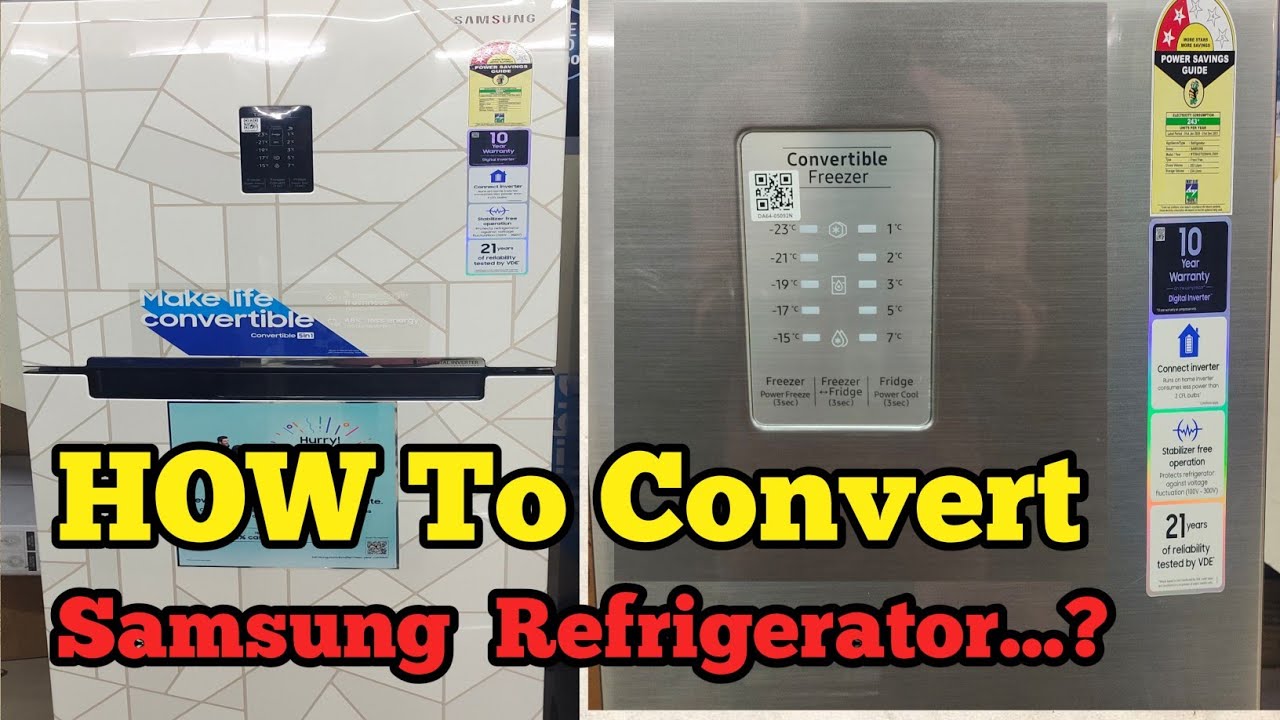 HOW to convertible freezer samsung refrigerator malayalam review YouTube