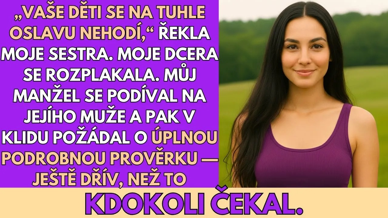 Stála jsem u kuchyňské linky a skládala ponožky, když moje sestra na hlasitém odposlechu oznámila, že moje děti nejsou dost dobré na oslavu její dcery. „Lucy a Noa jsou zlatí, ale úplně nezapadají...