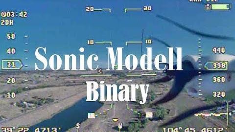 Sonic Modell Binary Test Flight with Vector OSD