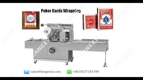 Playing Poker Cards Cellophane Wrapping Machine CK-BTB-300